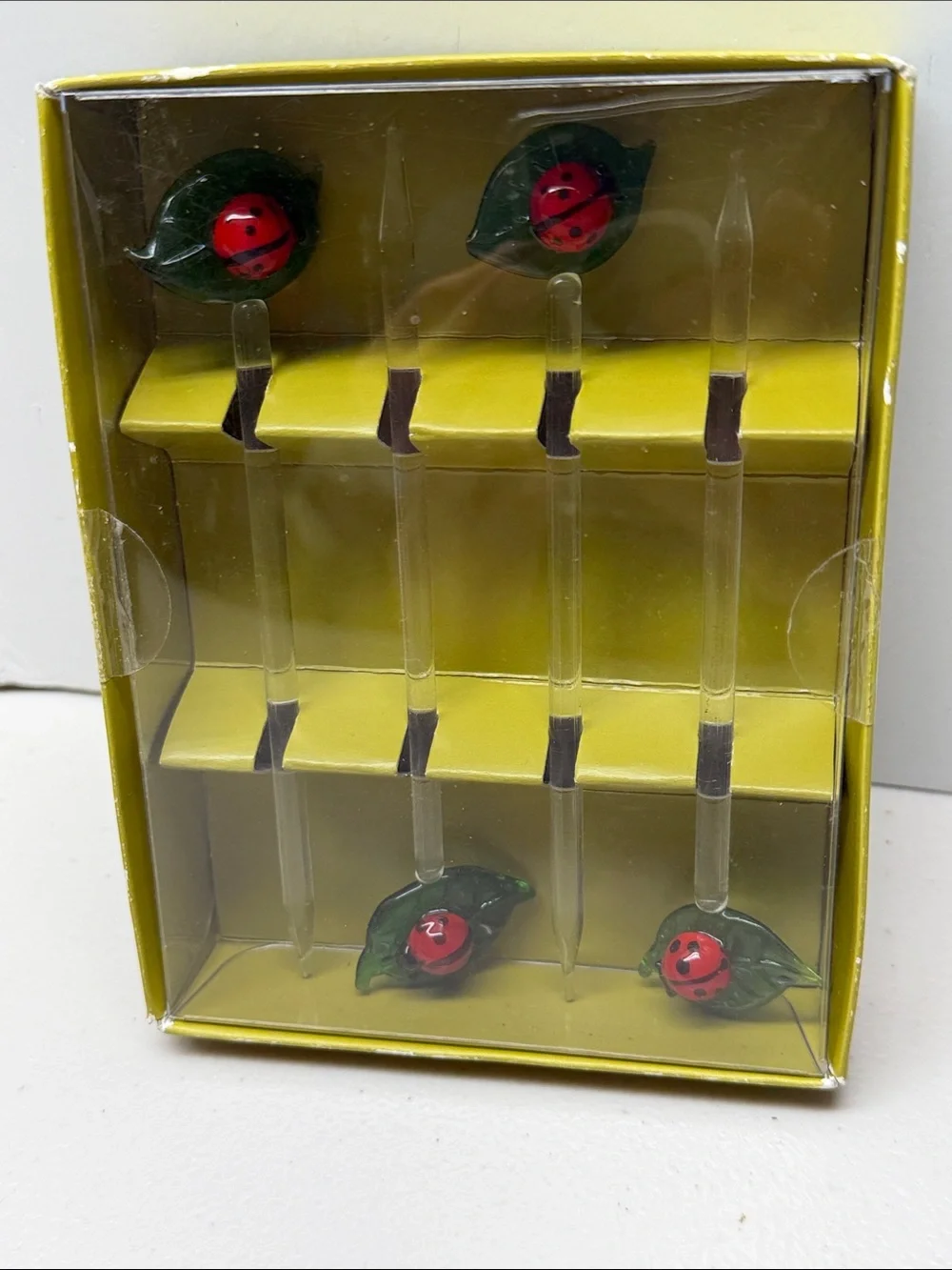 Pier 1 Ladybug-Themed hors d’oeuvre picks. New in box